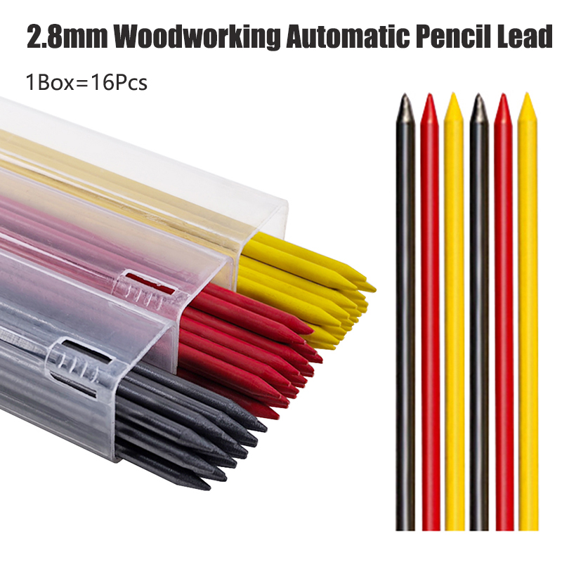 Mechanical Pencil Lead - Pensil Otomatis Kayu 2.8mm Hitam Kuning