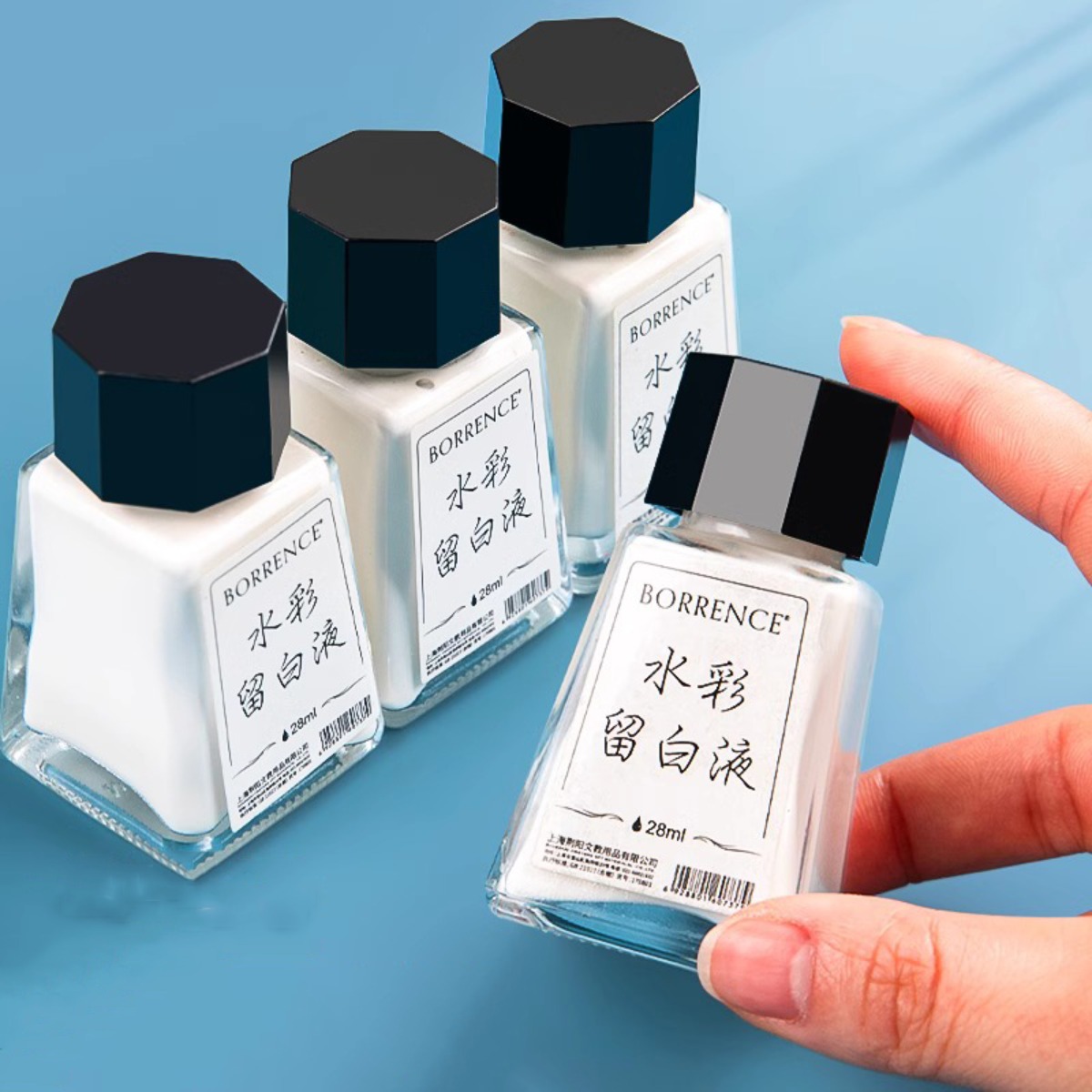 Correction Fluid White - Borrence 28Ml Cairan Penutup Cat Air,