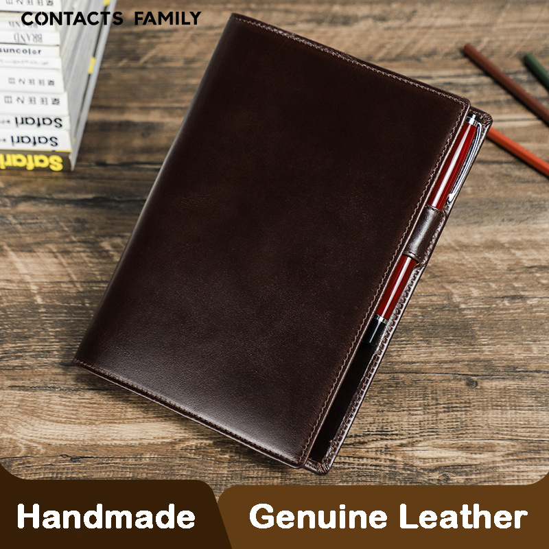 Stationery Supply Business - Kulit asli buatan tangan A5 Laptop