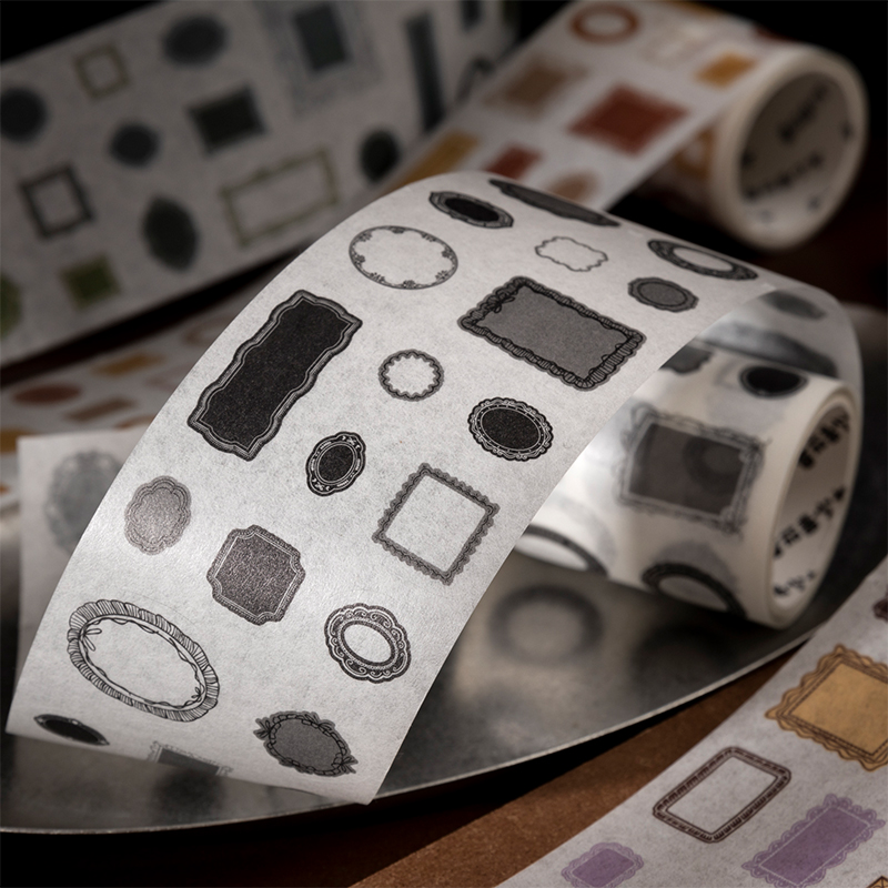 Label Printer Tape - Stiker Pita Bingkai Vintage Journal GO