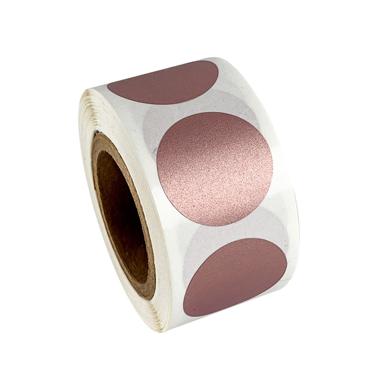 Label Printer Tape - 50-300 buah stiker goresan emas mawar