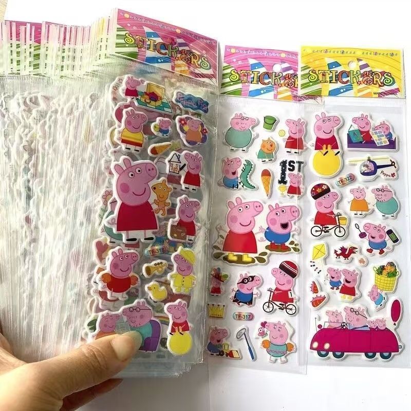 Memo Pad Sticky - Stiker buku catatan kartun Peppa Pig,
