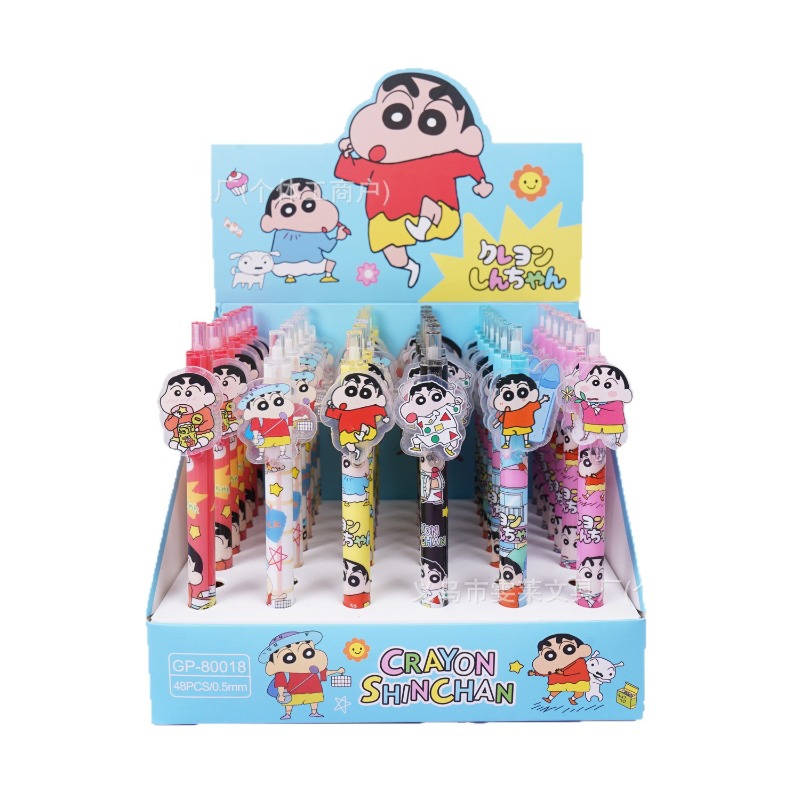 Stationery Supplier - 48 Buah/Kotak Pena Titik Crayon Shinchan