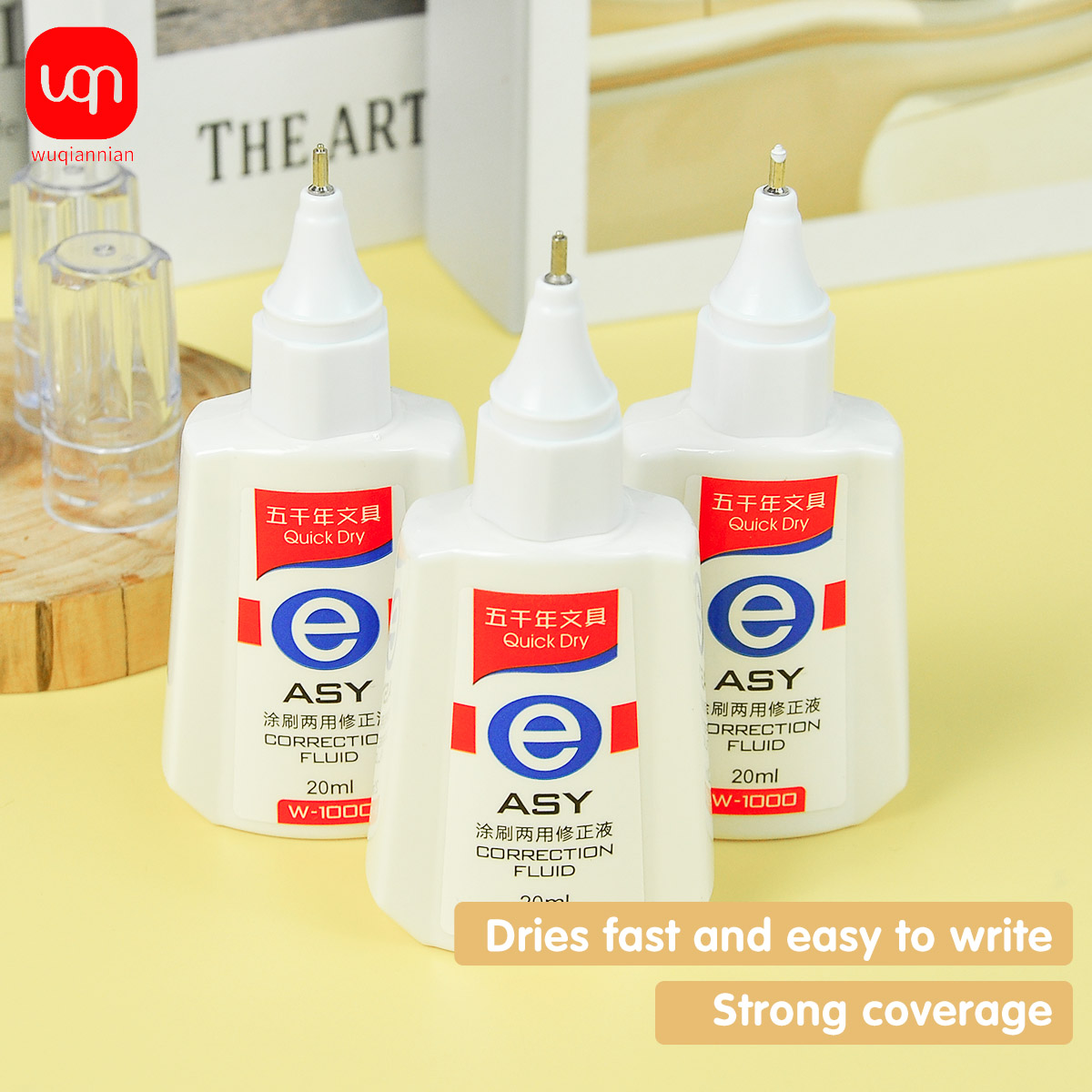 Correction Fluid White - Cairan Koreksi Cepat Kering WQN, 20ml,