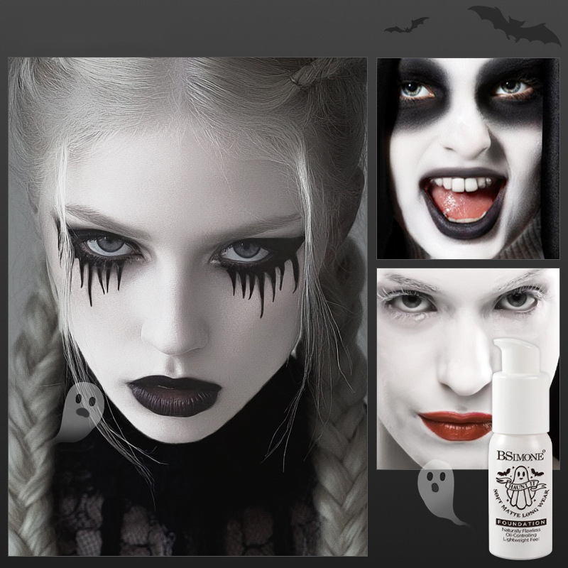 Correction Fluid White - Foundation Cair Matte Putih, Primer &