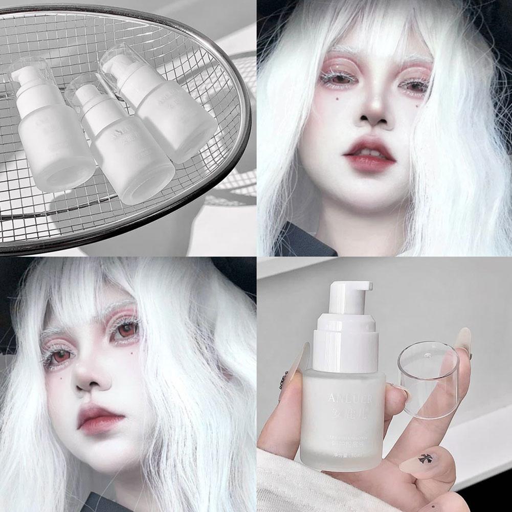 Correction Fluid White - Foundation Cair Matte Putih, Tahan Air,