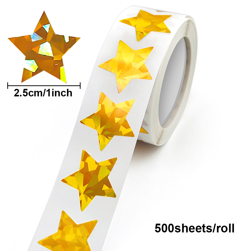 JCAC 500pcs/roll Stiker Segel  - Sticker Label Roll ulasan dan harga