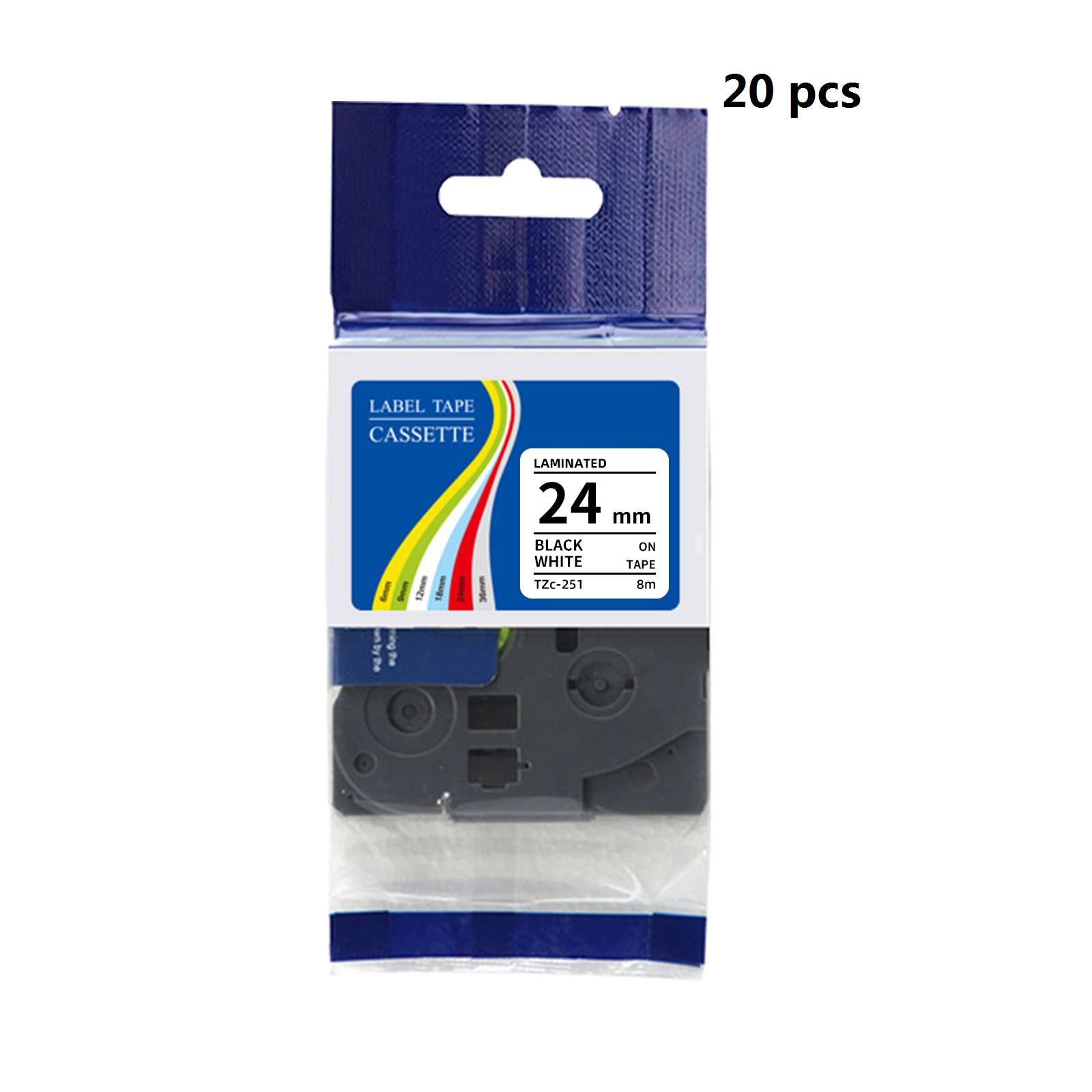20 pcs per pak Pita Label Lami - Label Printer Tape ulasan dan harga