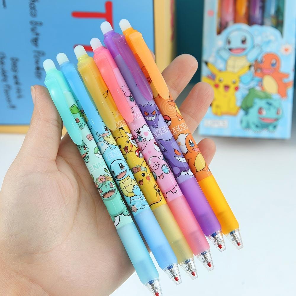 6/12/24pcs Random Pena Pokemon - Stationery Supplier ulasan dan harga