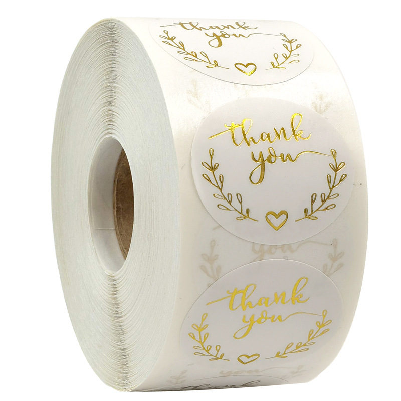 100-500 Buah Emas Terima Kasih - Stationery Supply Business ulasan dan harga