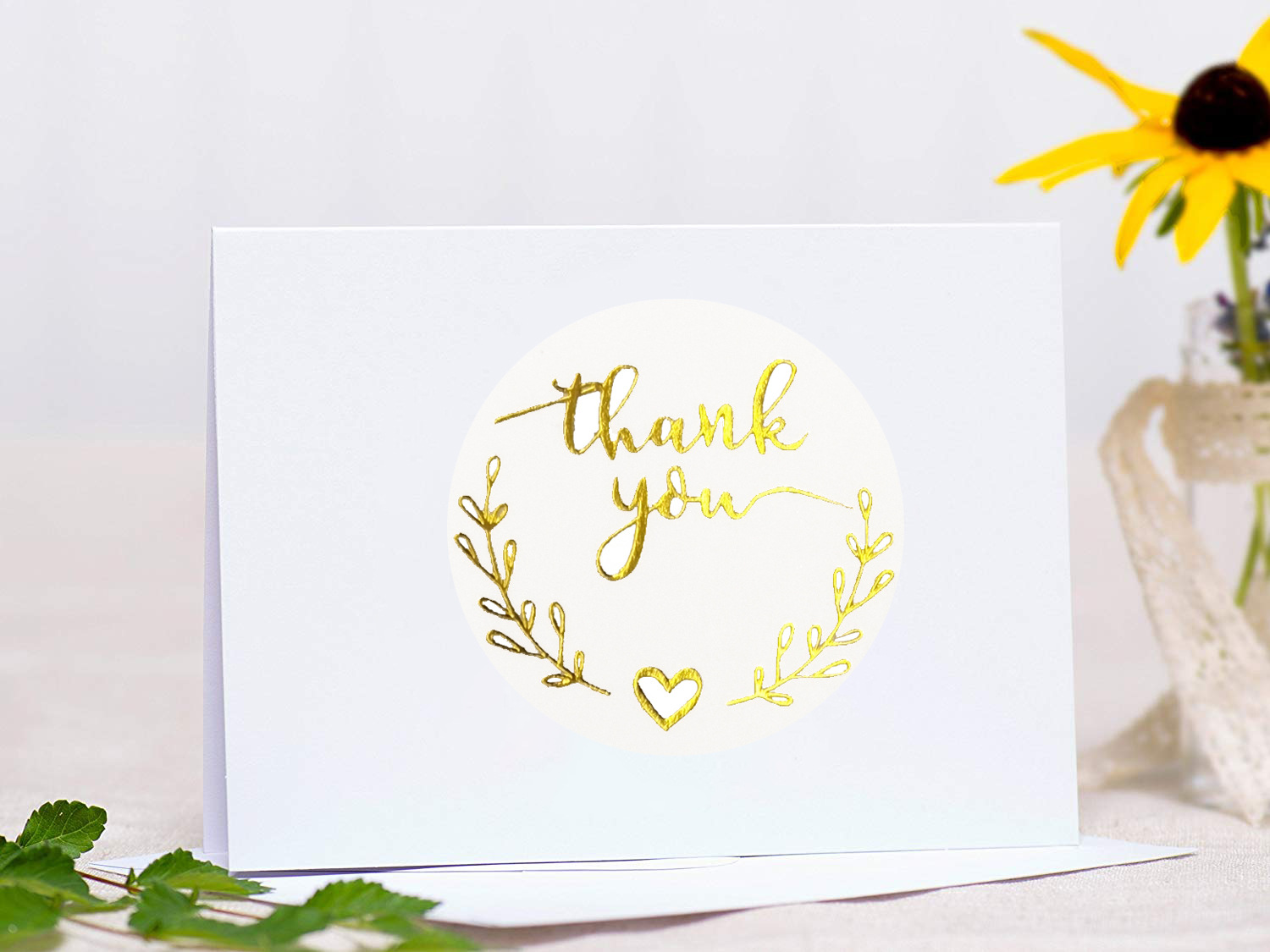 100-500 Buah Emas Terima Kasih - Stationery Supply Business ulasan dan harga