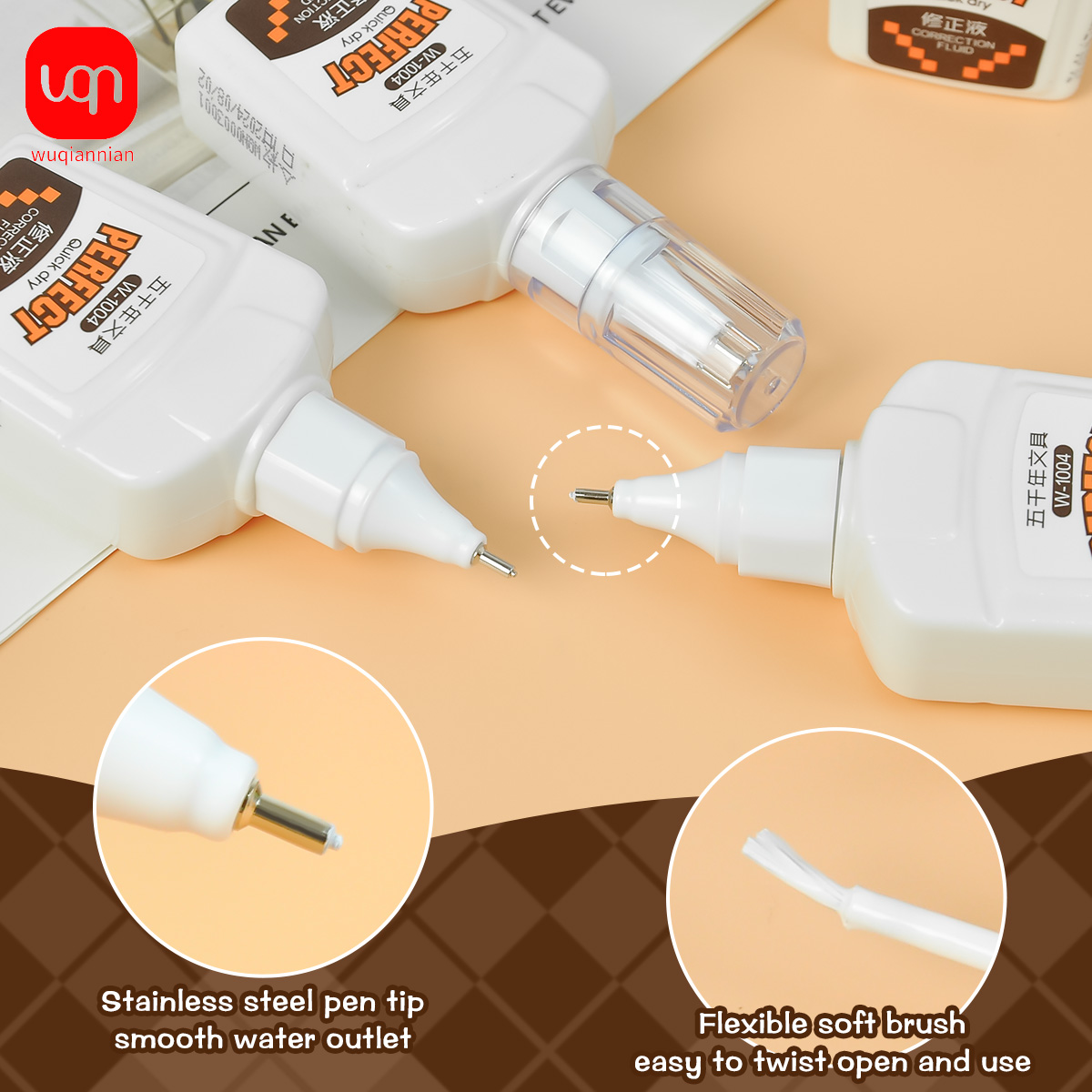 Cairan Koreksi WQN-3/6/12PCS18 - Correction Fluid White ulasan dan harga