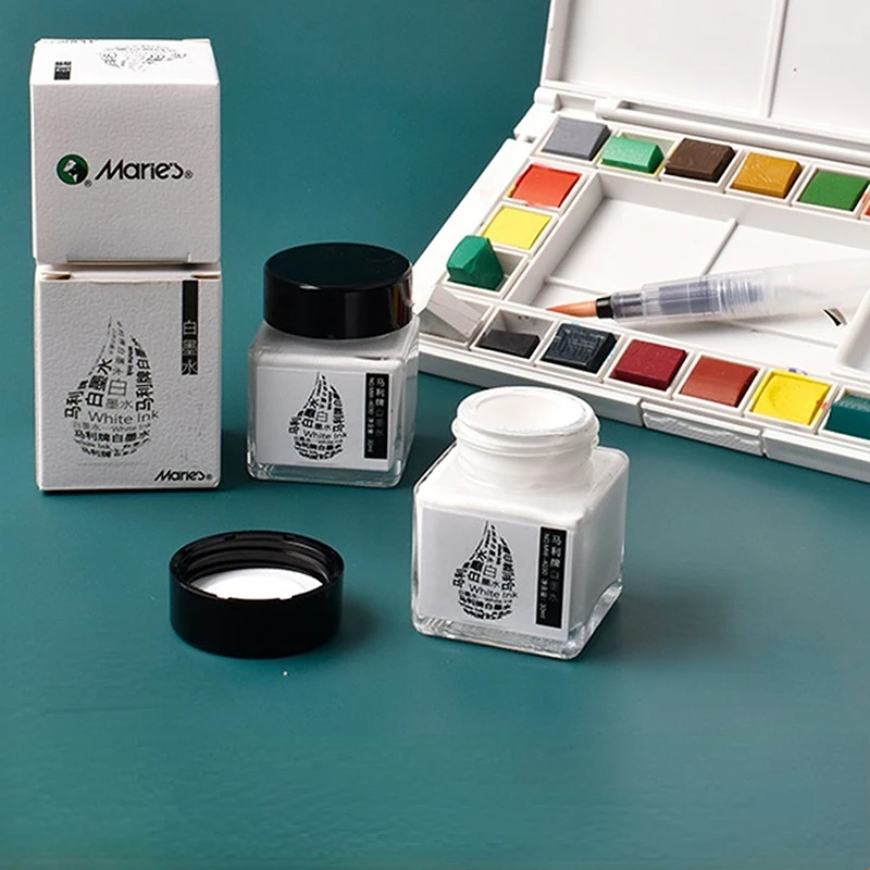 30ML Tinta Putih High-Gloss Ca - Correction Fluid White ulasan dan harga