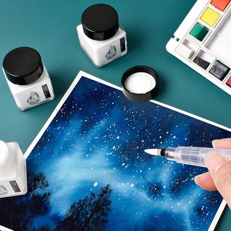 30ML Tinta Putih High-Gloss Ca - Correction Fluid White ulasan dan harga