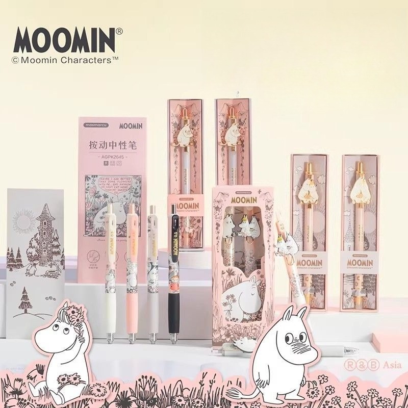 Pulpen Gel Moomin Lucu Dapat D - Stationery Supplier ulasan dan harga