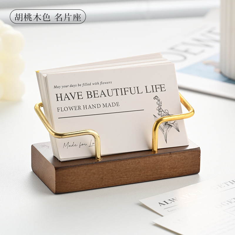 Tempat Kartu Nama Kayu dengan  - Desk Name Plate ulasan dan harga