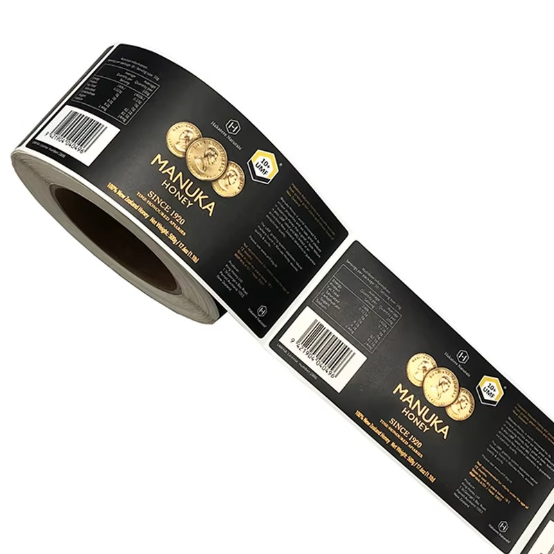 Label Vinyl Foil Emas Mewah Ku - Sticker Label Roll ulasan dan harga