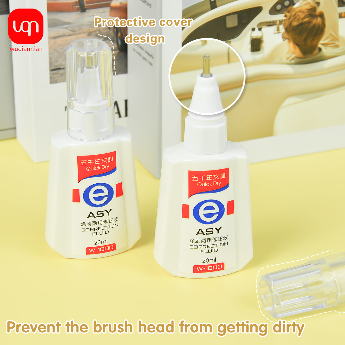 Cairan Koreksi Cepat Kering WQ - Correction Fluid White ulasan dan harga