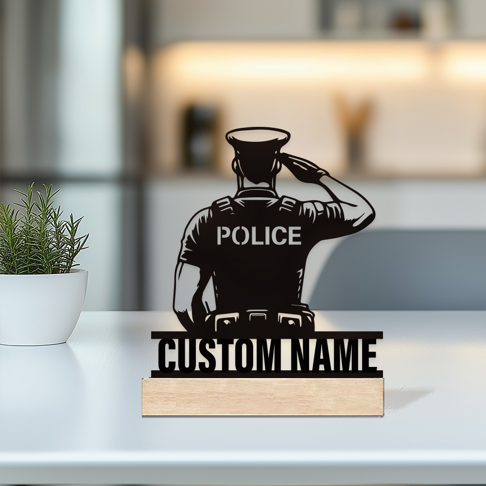 Lencana Polisi Logam Personal, - Desk Name Plate ulasan dan harga