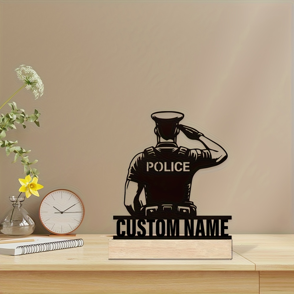 Lencana Polisi Logam Personal, - Desk Name Plate ulasan dan harga