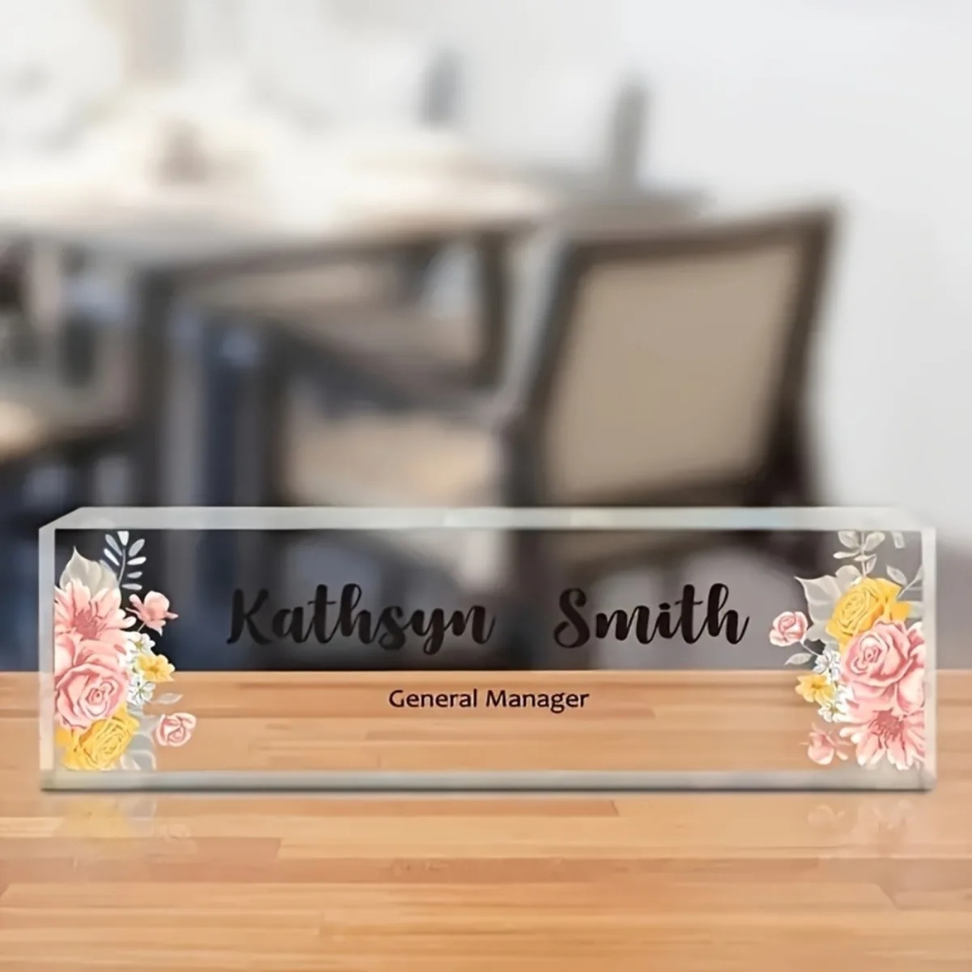 1 Buah Papan Nama Meja Akrilik - Desk Name Plate ulasan dan harga