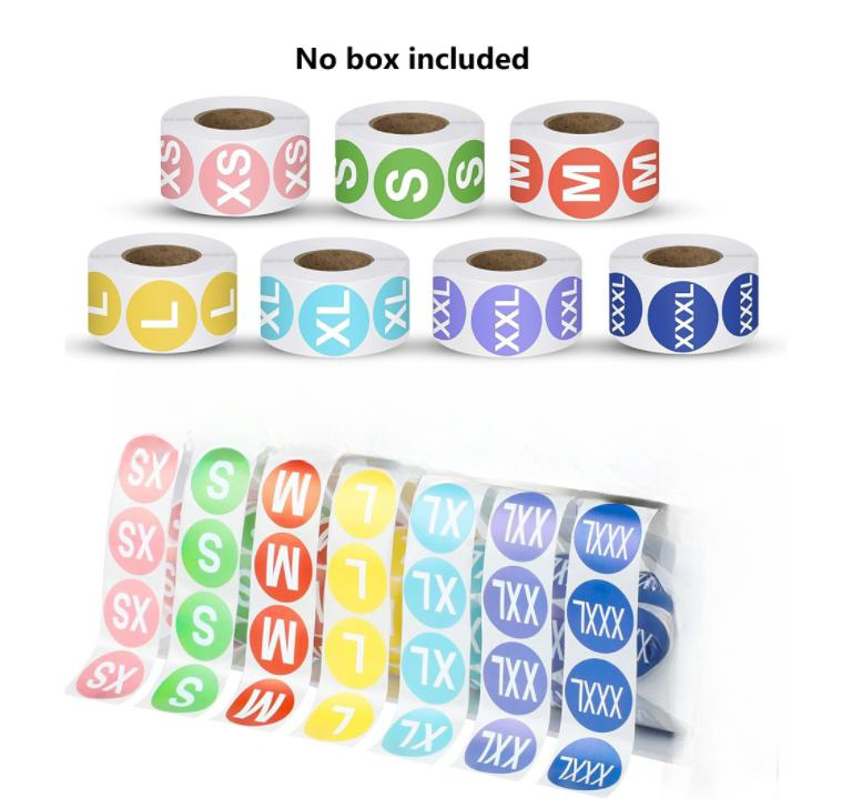 7 Rol 500 Buah Tempat Label St - Sticker Label Roll ulasan dan harga