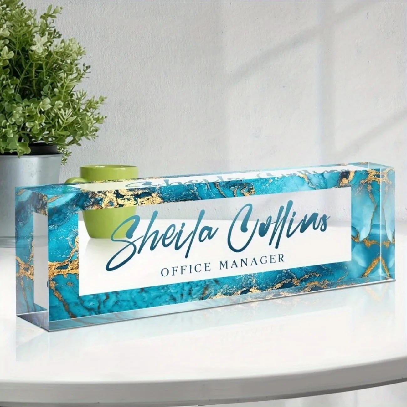 [2D Datar] Papan Nama Meja Akr - Desk Name Plate ulasan dan harga