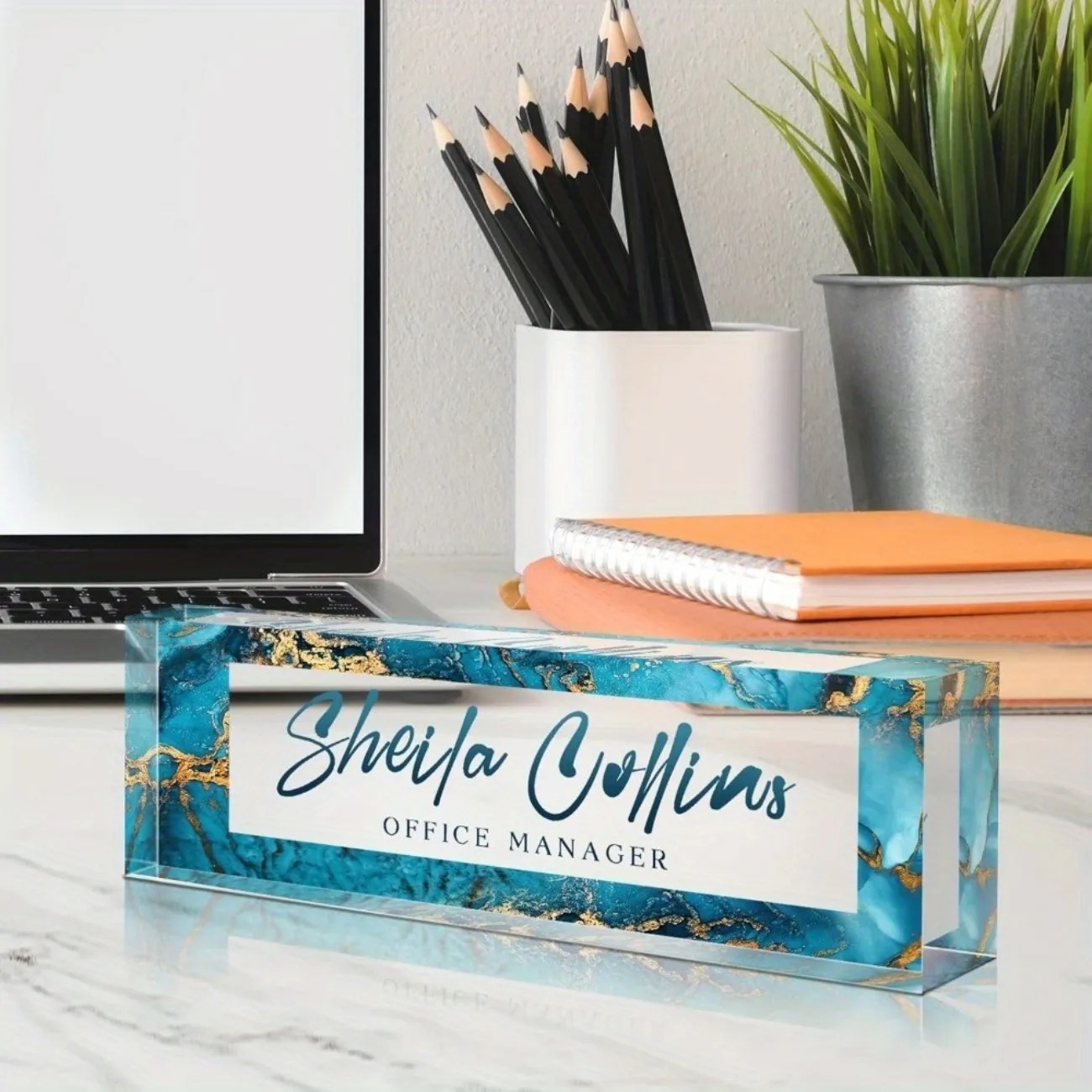 [2D Datar] Papan Nama Meja Akr - Desk Name Plate ulasan dan harga
