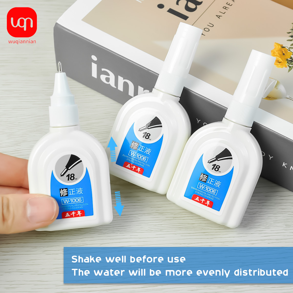 WQN-1/3/6PCS Cairan Koreksi Pu - Correction Fluid White ulasan dan harga