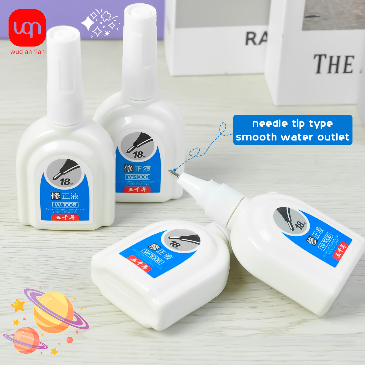 WQN-1/3/6PCS Cairan Koreksi Pu - Correction Fluid White ulasan dan harga