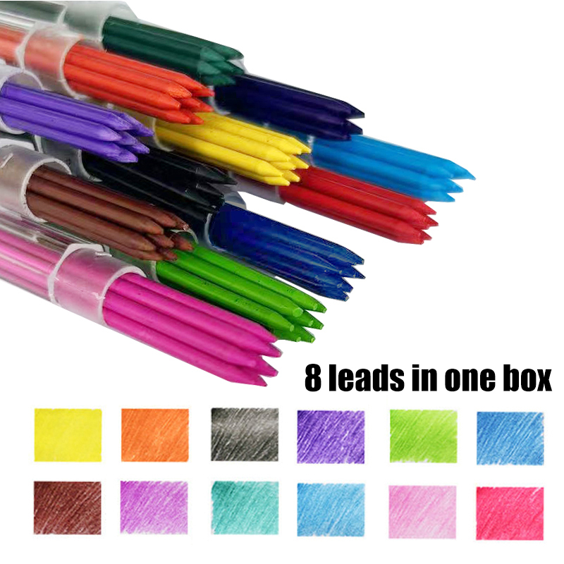 12 warna 2.0mm HB diganti Lead - Mechanical Pencil Lead ulasan dan harga