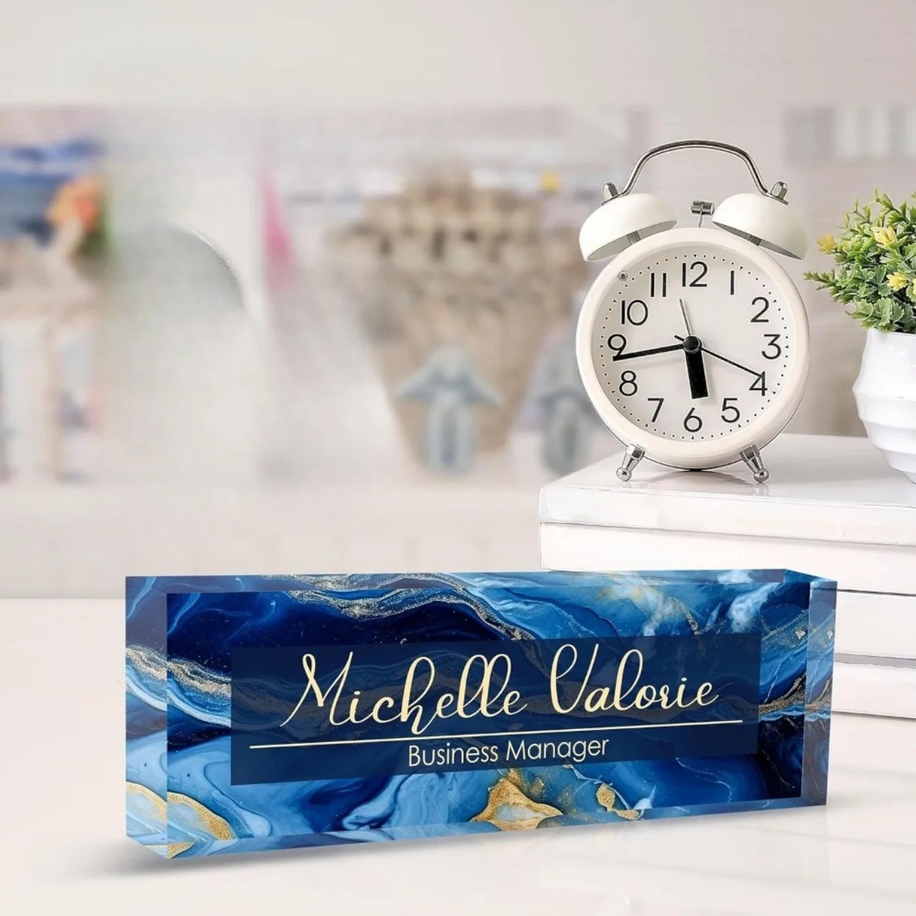 [2D Flat] Papan Nama Meja Akri - Desk Name Plate ulasan dan harga
